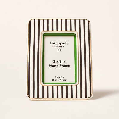 2"x3" Stripe Mini Picture Frame Black/Cream - kate spade new york x Target
