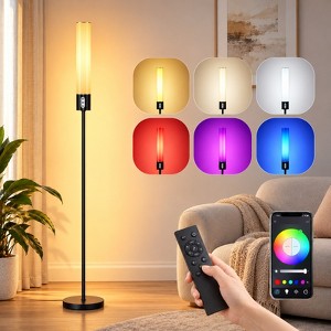 goldenage ロンジュン target SUGIFT RGB LED Corner Floor Lamp, 65 Inch Color Changing Mood