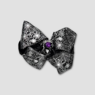 Girls' Nickelodeon Spider Bow Hair Clip - Black/Silver