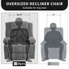 Rocker Recliner Chair with Heat and Massage, Nursery Recliner 360°Swivel Oversized Chairs for Adults,3 Positions,2 Side Pockets,Cup Holders,USB Ports - 2 of 4