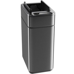 hOmeLabs Kitchen Trash Can - Retractable Automatic Sensor Butterfly Lid, Battery-Operated - 1 of 4