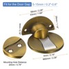 Unique Bargains Zinc Alloy Magnetic Door Stopper with Self Adhesive and Screw Mount 2 Pcs - 2 of 4