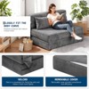 COZONY 4-in-1 Folding Sofa Bed & Sleeper Chair, 80" Convertible Loveseat, Tufted Floor Lounger - 4 of 4