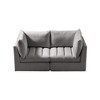 Meridian Furniture,Jacob Velvet Modular Sofa - 4 of 4
