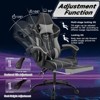 KWPZQEB Gaming Chair, Computer Chair with Ergonomic Backrest & Footrest, Game Chair w/ Swivel Wheels & Headrest, Office Chair w/ Lumbar Support Task - 4 of 4