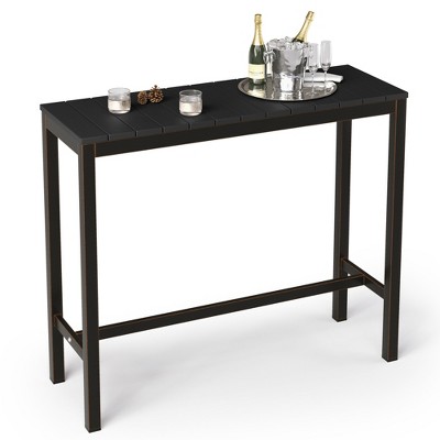 Arceso Outdoor Bar Table, 38inch Patio Bar Height Counter Table, Weather Resistant, Waterproof HDPS  Table for Hot Tub, Balcony, Yard