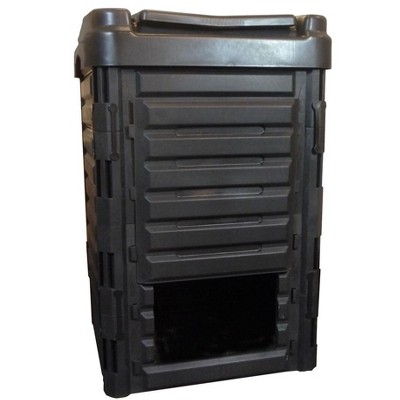 89 Gallon Black Recycled Plastic Outdoor Composter