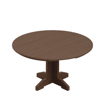 HYLEORY Outdoor Round Coffee Table, 36" Adirondack Coffee Table for Patio, Garden, Backyard