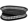 Aoibox 50 Pack Plastic Fast Food Serving Baskets, Oval Food Serving Basket for Bread, Fruits, Hot Dogs, BBQ, Fries, Black - 4 of 4