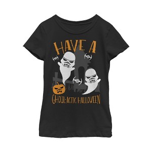Girl's Star Wars Ghoulactic Halloween Stormtrooper T-Shirt - 1 of 3