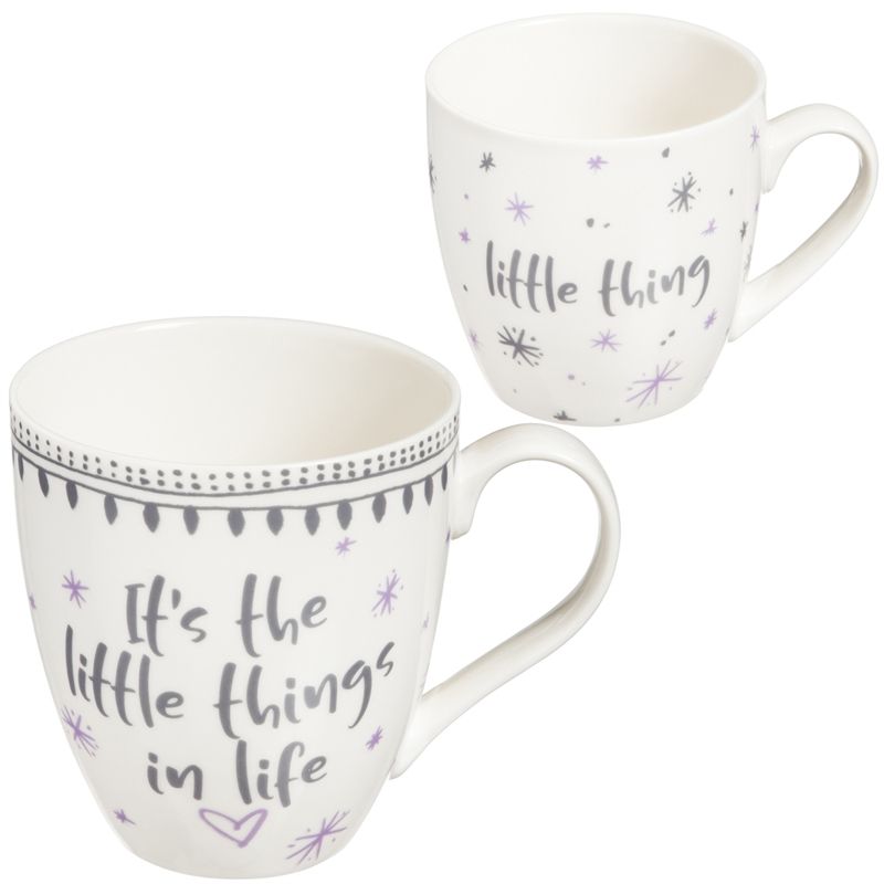 Evergreen Mommy and Me Ceramic Cup Gift set, 17 OZ and 7 OZ, It's the Little Things in Life/Little Thing, 1 of 9