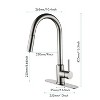 PAGED Single Handle Bathroom Sink Faucet,Bathroom Faucet with Pull Down Sprayer for Home Sinks - 3 of 4