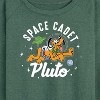 Women's - Disney - Space Cadet Pluto Lightweight French Terry Wide Neck Long Sleeve Shirt - 2 of 4