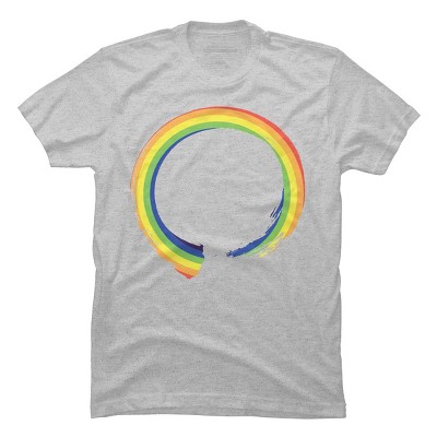 Adult Design By Humans Pride Rainbow Enso Symbol By RockNRawrl T-Shirt