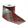 Plaid Pattern Wired Ribbon 4" x 5 Yds. - 2 of 3