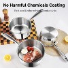 BRINJOY 4-Piece Stainless Steel Saucepan Set with Glass Lids - 1Qt & 2Qt Nonstick Sauce Pans, Induction Compatible, PFOA-Free - 3 of 4
