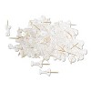U Brands Standard Push Pins Plastic Clear Gold Pin 7/16" 100/Pack 3087U06-24 - 4 of 4
