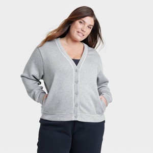 Women's Piped Button-Up Cardigan - All In Motion™ - 1 of 4