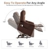 Bestier 37" Power Lift Recliner Chair With Massage and Heating for Living Room, Electric Lift Recliner Single Sofa with Side Pockets for Elderly - 3 of 4