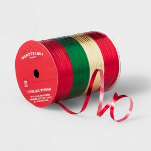 4 End Curl Christmas Ribbon 70' - Wondershop™ - 1 of 1
