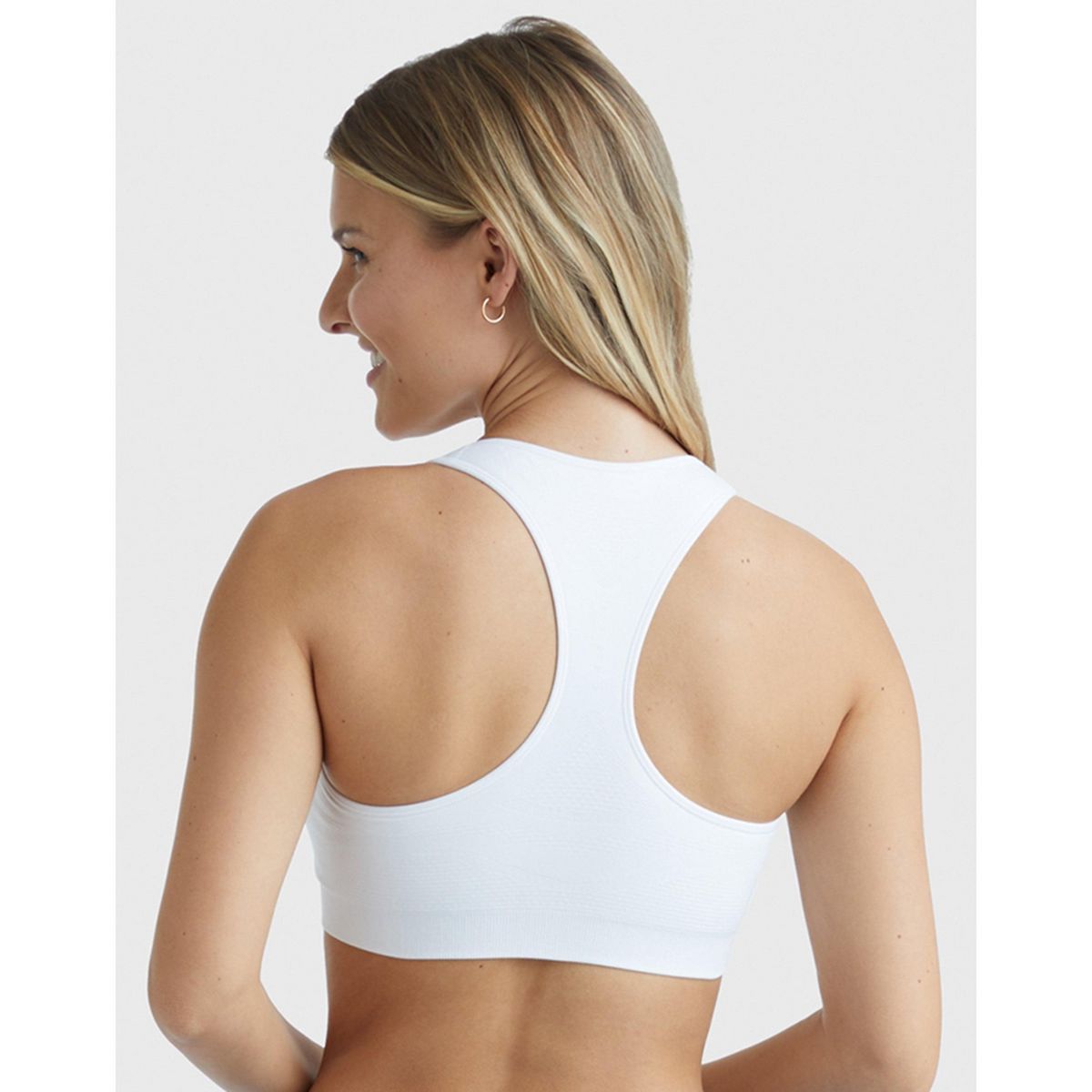 Hanes Sport Women's Seamless Racerback Sports Bra, 3-Pack - thumbnail 4