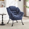 KTMBDW Lazy Chair with Ottoman, Modern Lounge Accent Chair with Armrests and a Side Pocket, Leisure Sofa Armchair, Reading Armchair for Small Space - 4 of 4