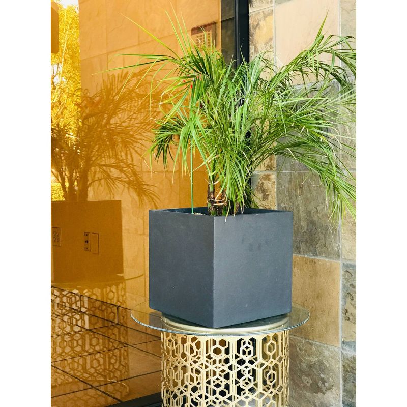  Rosemead Home & Garden, Inc. Kante Lightweight Modern Outdoor Concrete Square Planter, 3 of 7