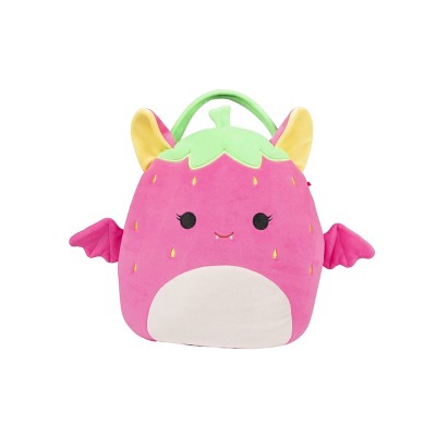 Squishmallows Gwendolyn the Neon Strawberry Bat Halloween Treat Pail