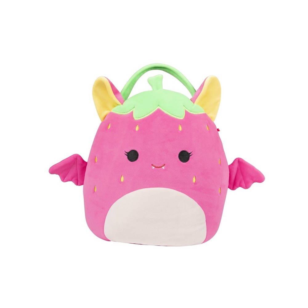 Squishmallows Gwendolyn the Neon Strawberry Bat Halloween Treat Pail