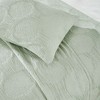 Modern Circles Cotton Medium Weight Woven Coverlet by Blue Nile Mills - 4 of 4