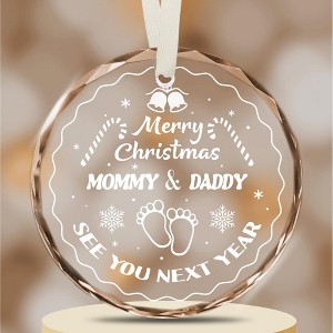 Expecting Baby Ornament, Pregnancy Announcement Gifts for Grandparents, Grandma and Grandpa Gifts - 1 of 4