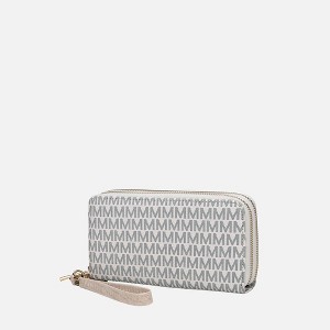 MKF Collection Noemy M Signature Women’s Handbag Wallet Wristlet by Mia K - White - 1 of 4