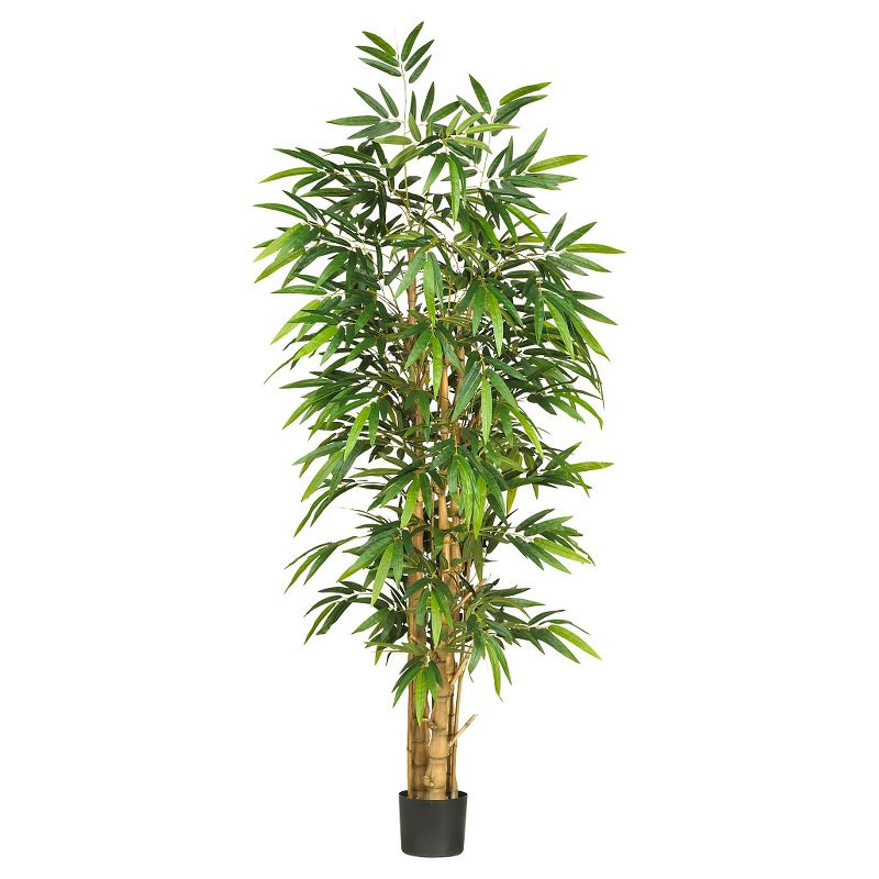Nearly Natural 6' Belly Bamboo Silk Tree, 1 of 5