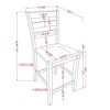 2pk Danforthe Ladder Back Counter Height Chairs - HOMES: Inside + Out - 4 of 4