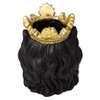 Sagebrook Home 7" Polyresin Wide Lion With Crown: Gold Accent, Indoor Tabletop Decorative Planter - 4 of 4