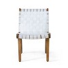 Charlotter 3pc Outdoor Rope Weave Chat Set: Acacia Wood, Ergonomic - Christopher Knight Home - 3 of 4