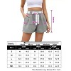 Womens High Waisted Pleated Tie Waist Casual Shorts Elastic Waist Wide Leg Shorts - 4 of 4