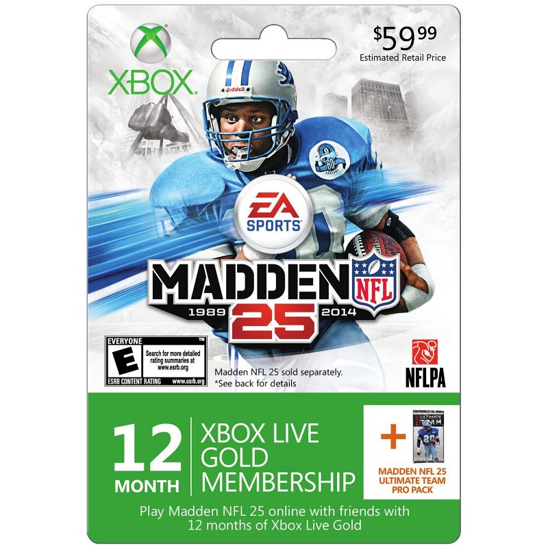MS Xbox Madden 12 Month 2013 $59.99, 1 of 2