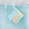 Blue Panda 20 Pack Small Light Blue Gift Bags with Handles, Tissue Paper, Hang Tags, 7.9 x 5.5 x 2.5 In - 3 of 4