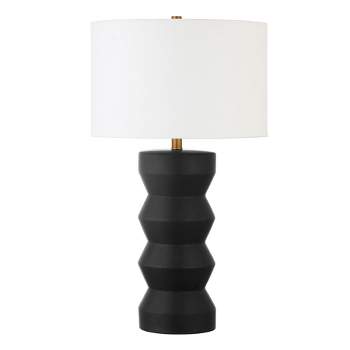 Hampton & Thyme 27" Tall Ceramic Table Lamp with Fabric Shade 
