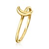 Ross-Simons 10kt Yellow Gold Moon Ring Size 9 - 3 of 4