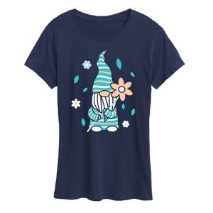 Women's - Instant Message - Scandinavian Garden Gnome Short Sleeve Graphic T-Shirt - 1 of 4