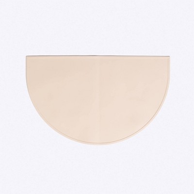 Almond Large Silicone Half-Moon Dog Feeding Mat