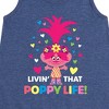 - Trolls - Livin That Poppy Life Graphic Sleeveless Aline Dress - 2 of 4