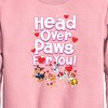 Boys' - Paw Patrol - Head Over Paws For You Graphic Long Sleeve Fleece Sweatshirt - 2 of 4