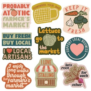 Farmers Market Sticker Extra Large Stickers for Adults Funny Adhesives with Memes - Crazy Dog  For Foodies - 1 of 4