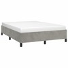 vidaXL Bed Frame Light Gray 59.8 in.x79.9 in. Queen Velvet - 3 of 4
