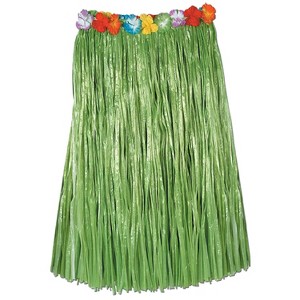 Beistle 36"W x 32"L Adult Artificial Grass Skirt Green 50490-G - 1 of 1