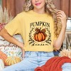 Simply Sage Market Pumpkin Season Leopard Bow Garment Dyed Tee - 2 of 4
