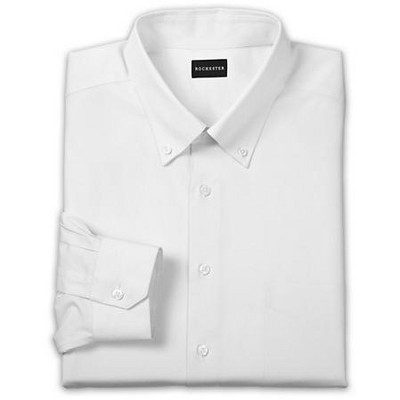 Rochester Oxford Pinpoint Dress Shirt - Men's Big and Tall white 17 / 32-33